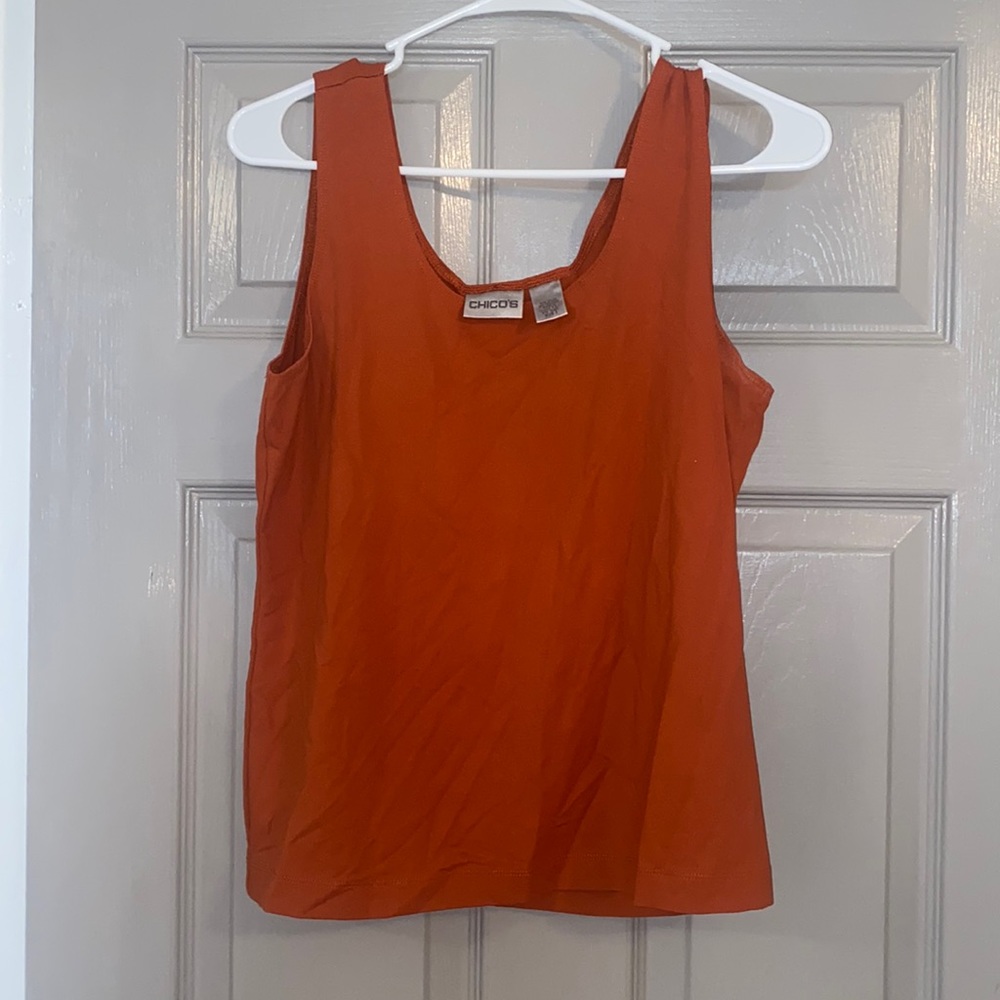 Chico’s burnt orange tank